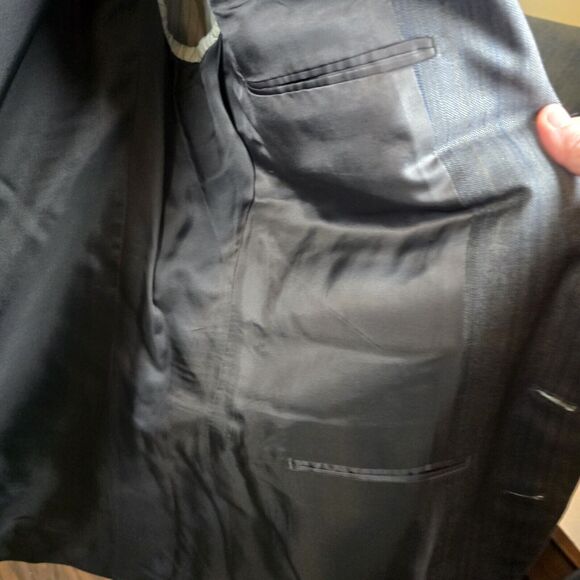 Ermenegildo Zegna Suit Jacket Blazer Mens Gray Wool 44 US 54 IT - Picture 12 of 14